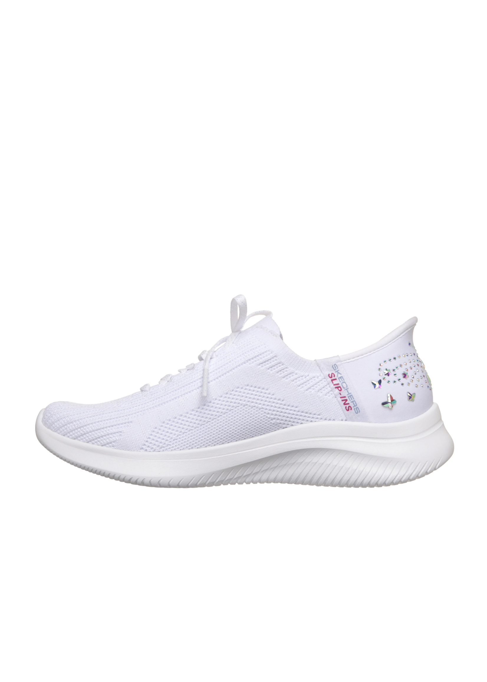 Skechers Women's Slip-ins Hands Free Ultra Flex 4.0 Gemstone Glow 150810 / White
