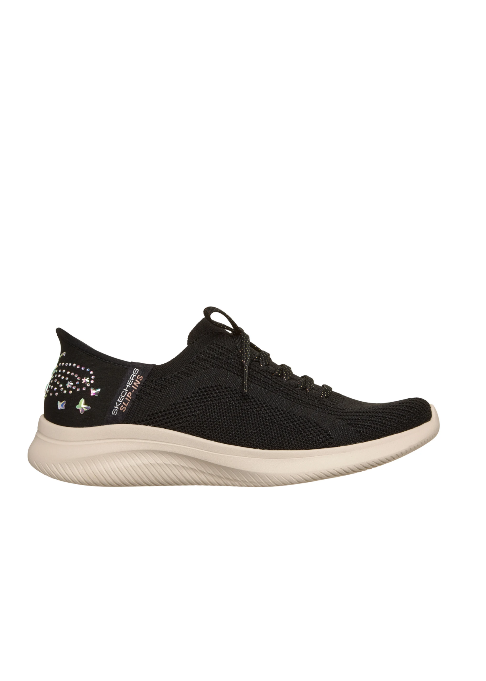 Skechers Women's Slip-ins Hands Free Ultra Flex 4.0 Gemstone Glow 150810 / Black