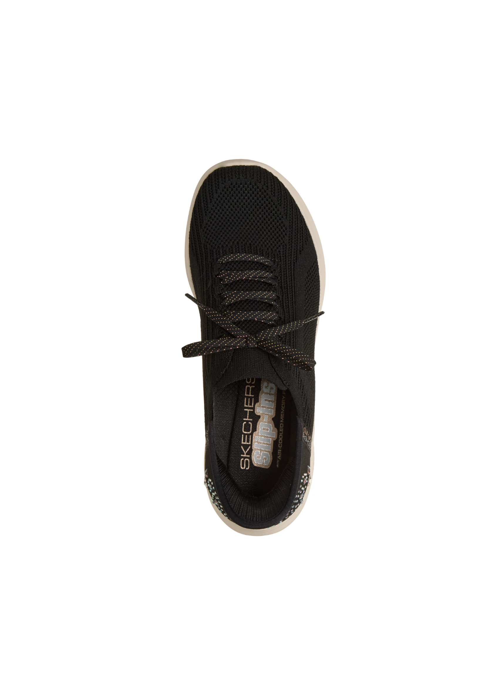 Skechers Women's Slip-ins Hands Free Ultra Flex 4.0 Gemstone Glow 150810 / Black