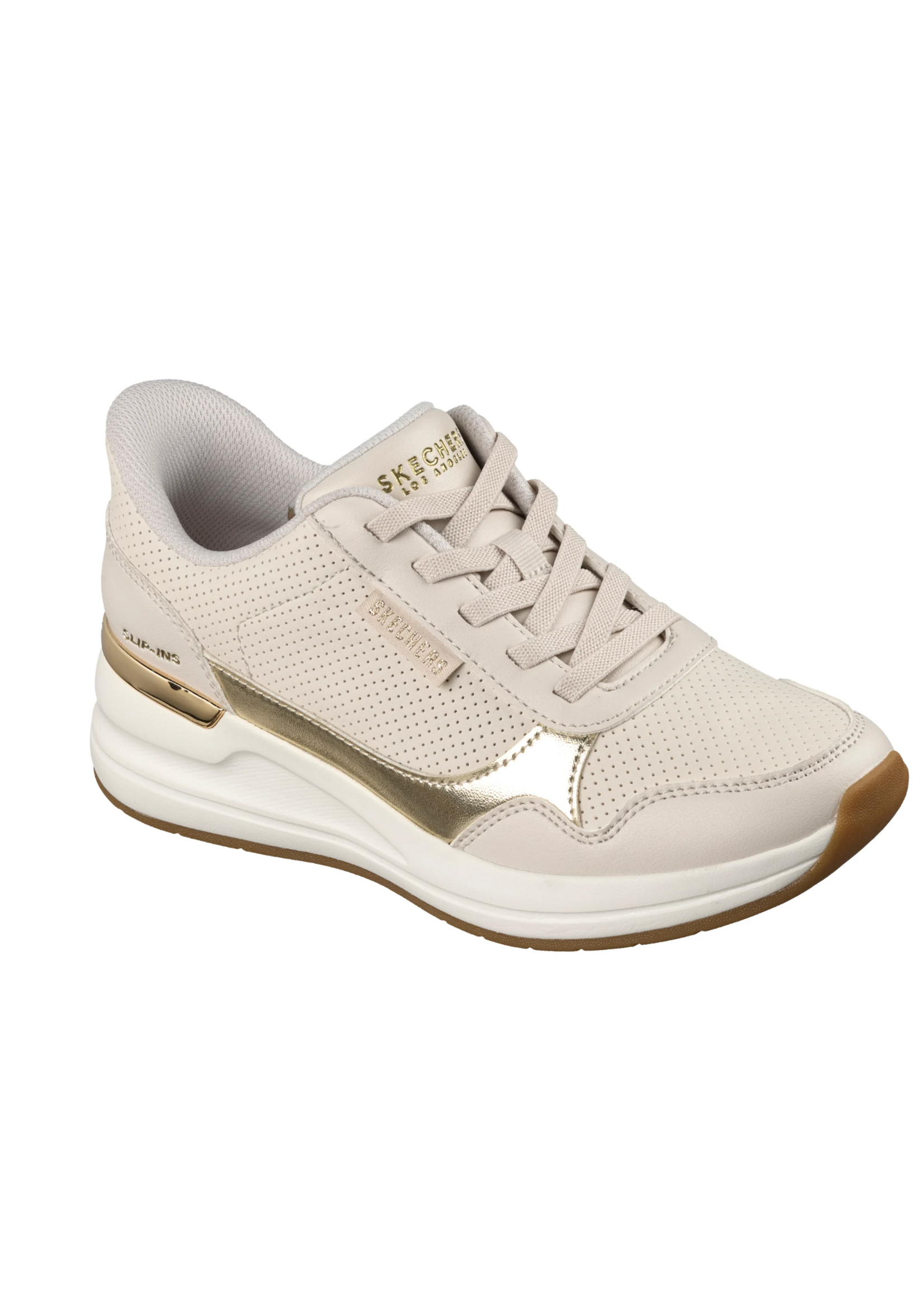 Skechers Women's Slip-ins Hands Free Billion 2-Top Tier 177343 Natural Beige