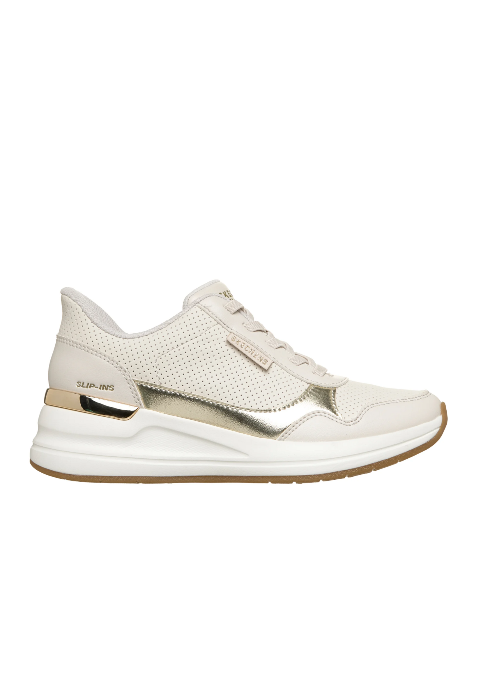 Skechers Women's Slip-ins Hands Free Billion 2-Top Tier 177343 Natural Beige