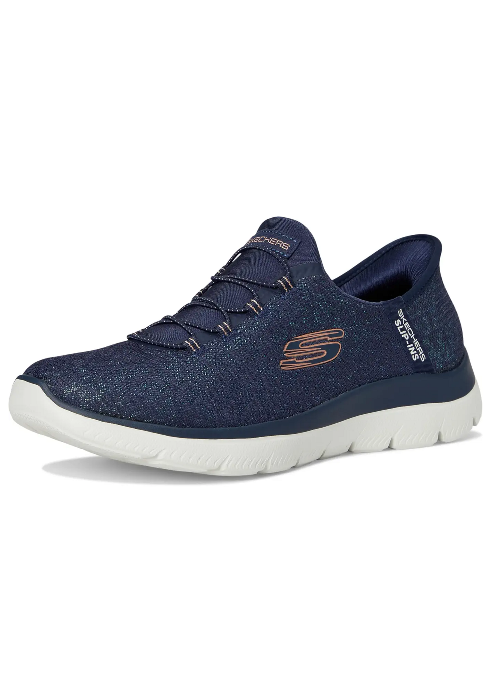 Skechers Women's Slip-ins Hands Free Summits Lunar Glow 150280 Navy Blue