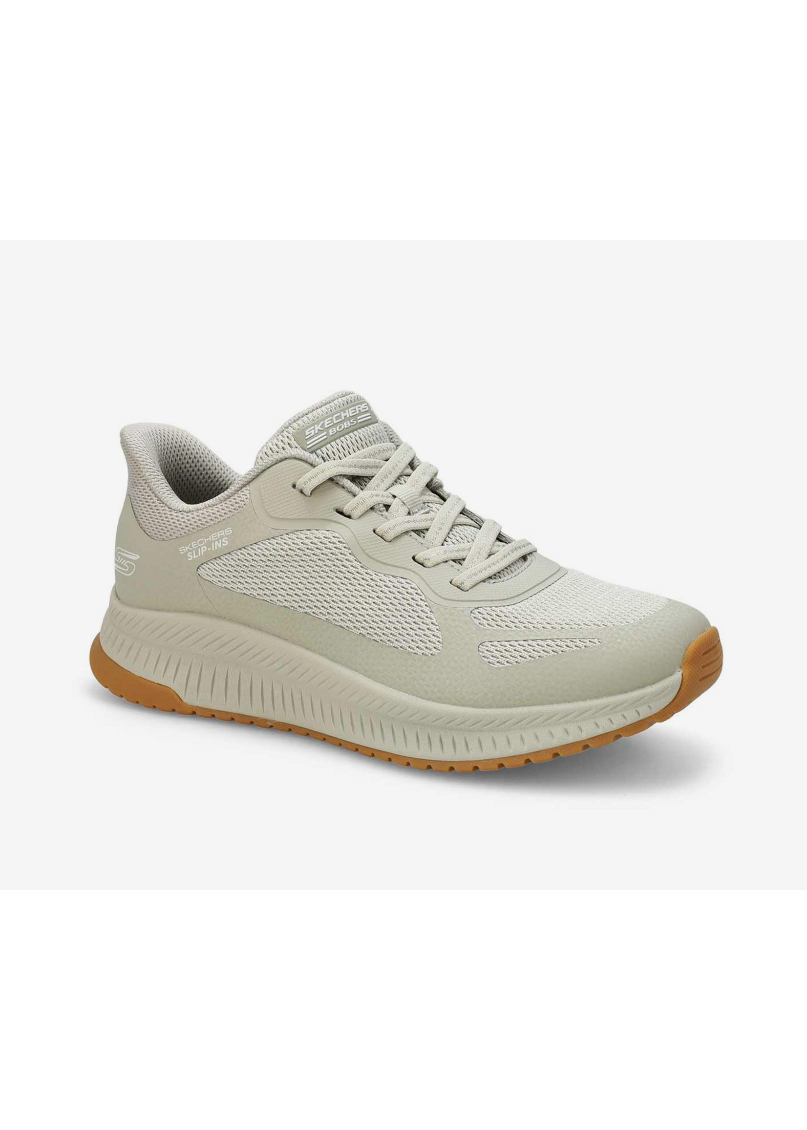 Skechers Women's Slip-ins Hands Free Bobs Squad Staple Look 117624 Olive Green