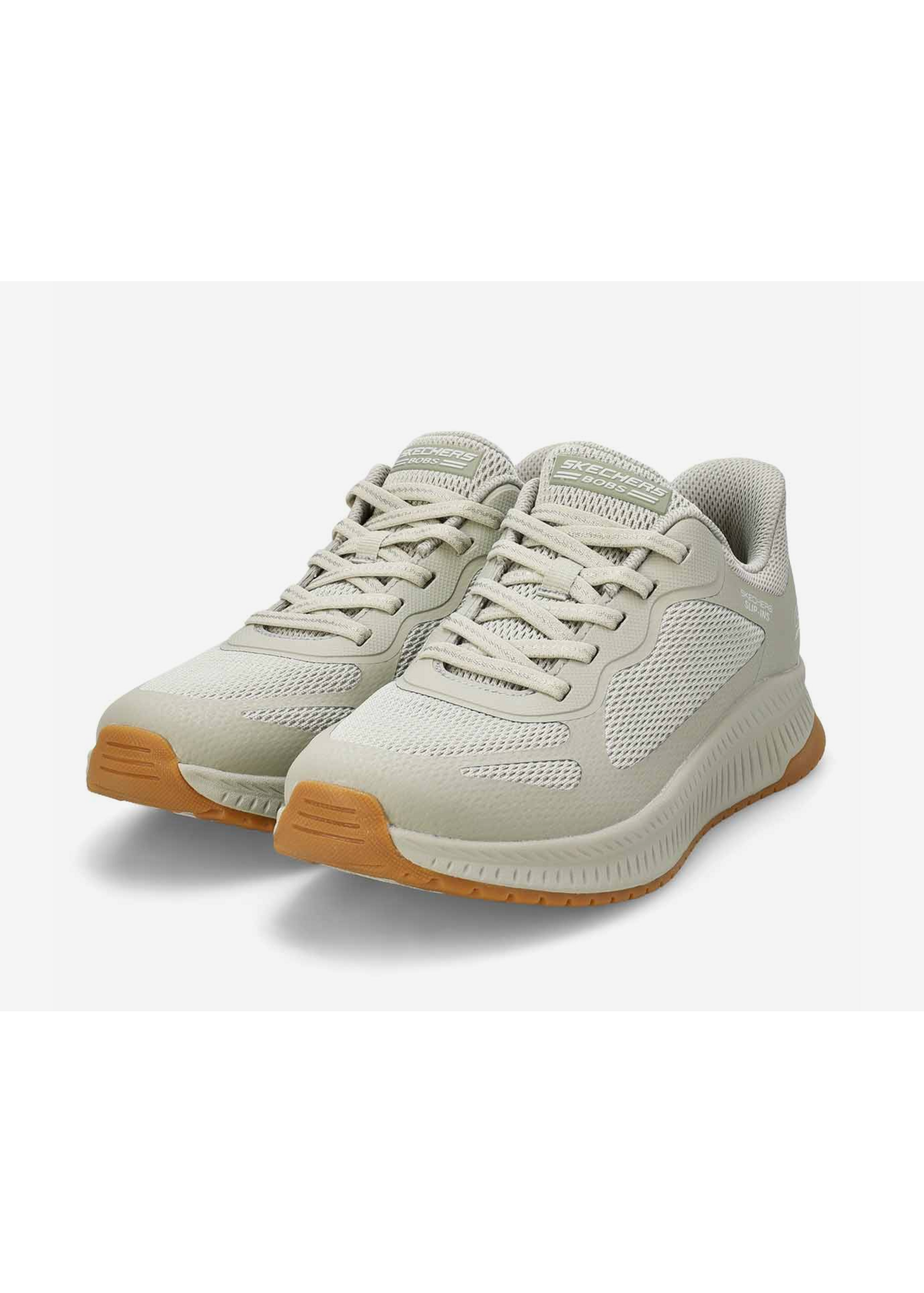 Skechers Women's Slip-ins Hands Free Bobs Squad Staple Look 117624 Olive Green