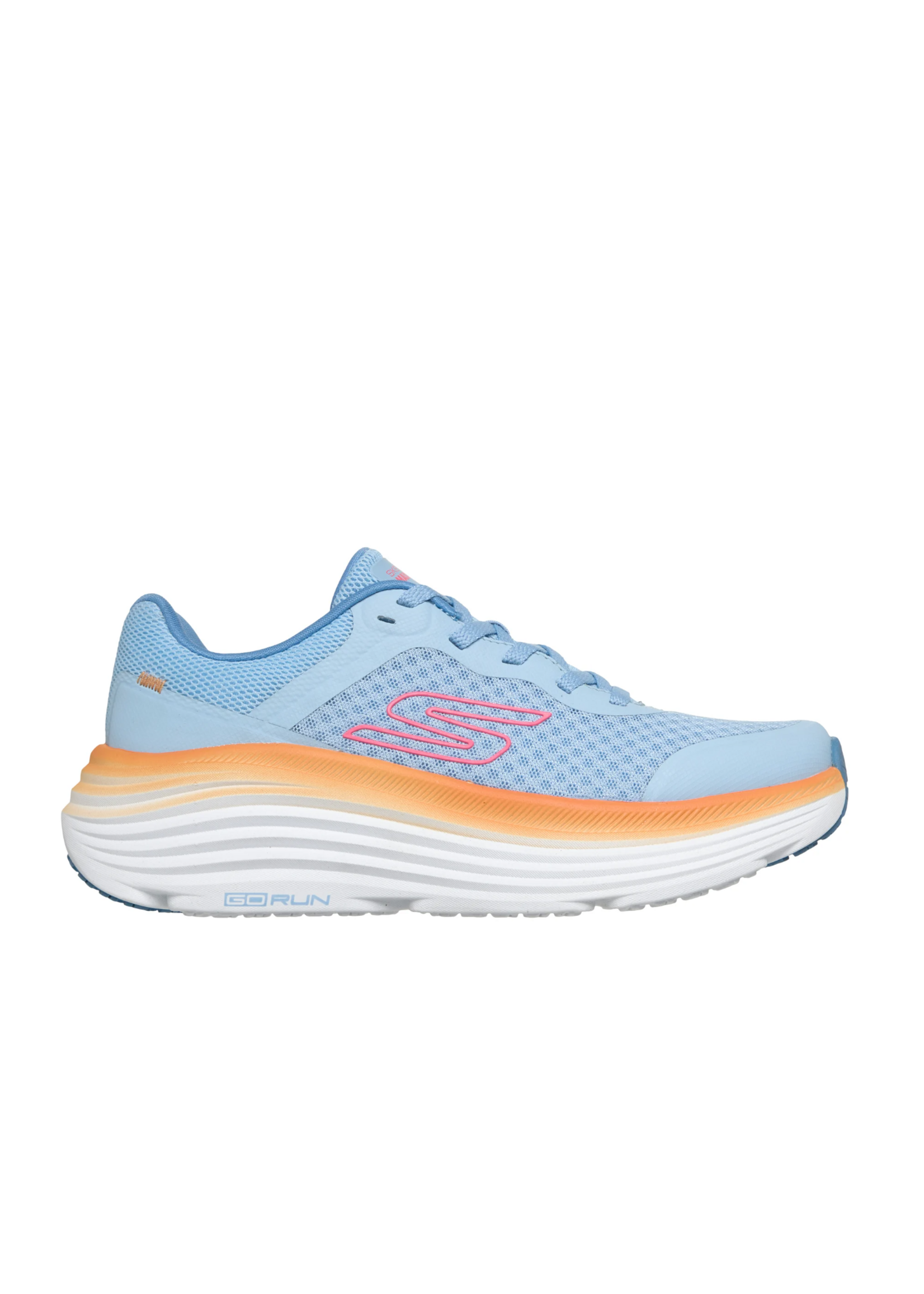 Skechers Womens  Soft Stride Max Cushioning Endeavour 129470 Blue Orange