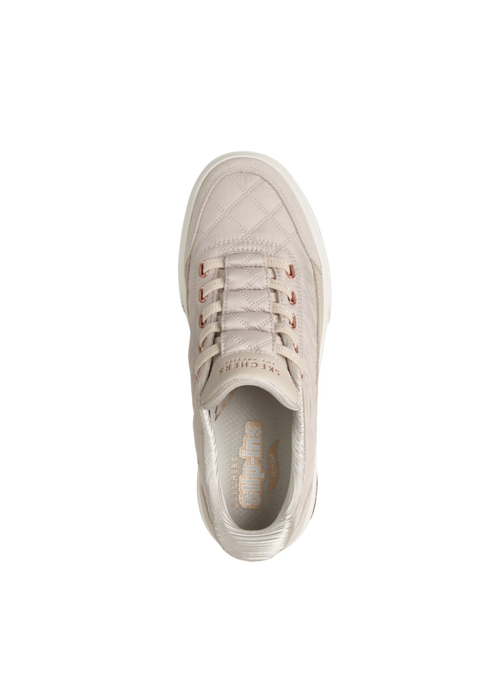 Skechers Women's Hands Free Slip-ins: Arch Fit Arcade -  Cozy Fit Cuddle Steps 177209 Off White