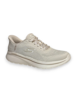 Skechers Womens Slip ins Hands Free Go Walk Arch Fit N Joy Ria Natural Beige 125852 / NAT