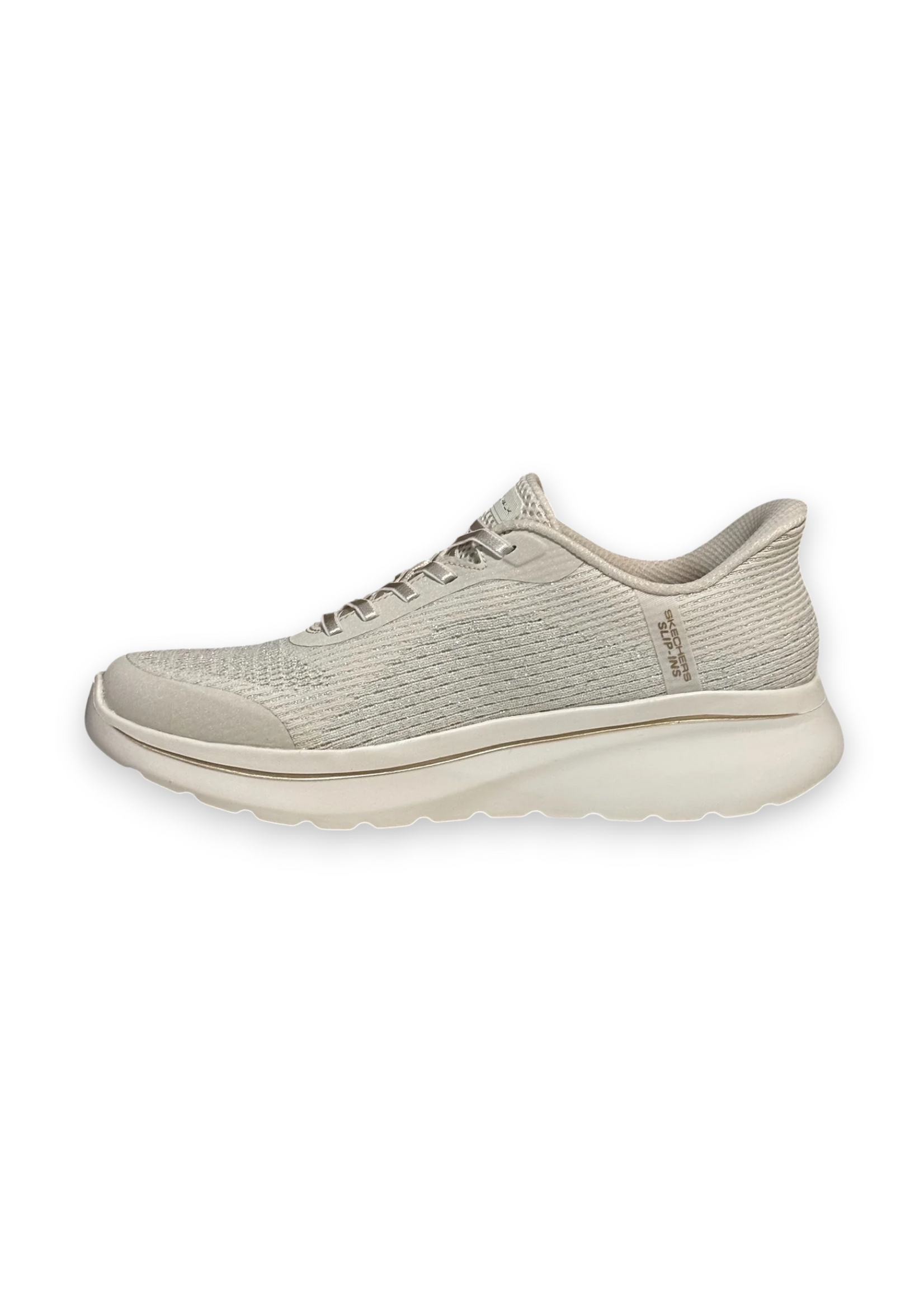 Skechers Womens Slip ins Hands Free Go Walk Arch Fit N Joy Ria Natural Beige 125852 / NAT