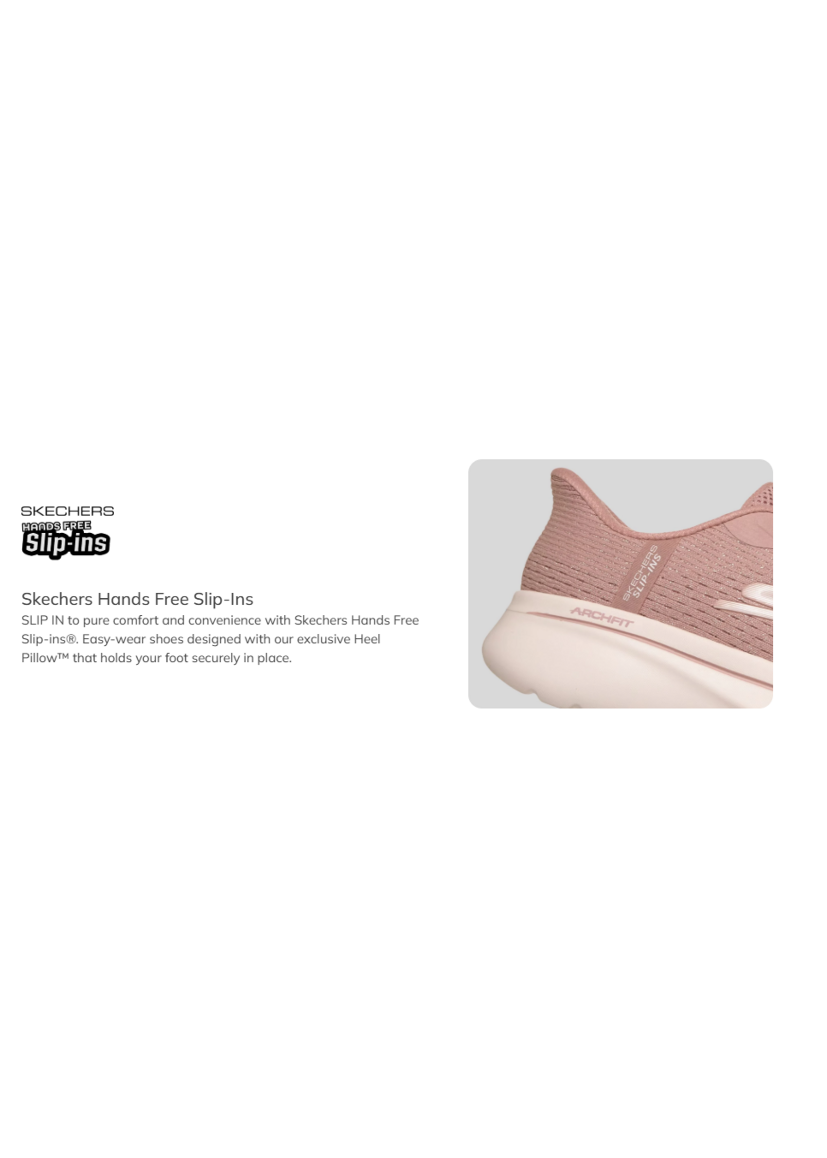 Skechers Womens Slip ins Hands Free Go Walk Arch Fit N Joy Ria Natural Beige 125852 / NAT