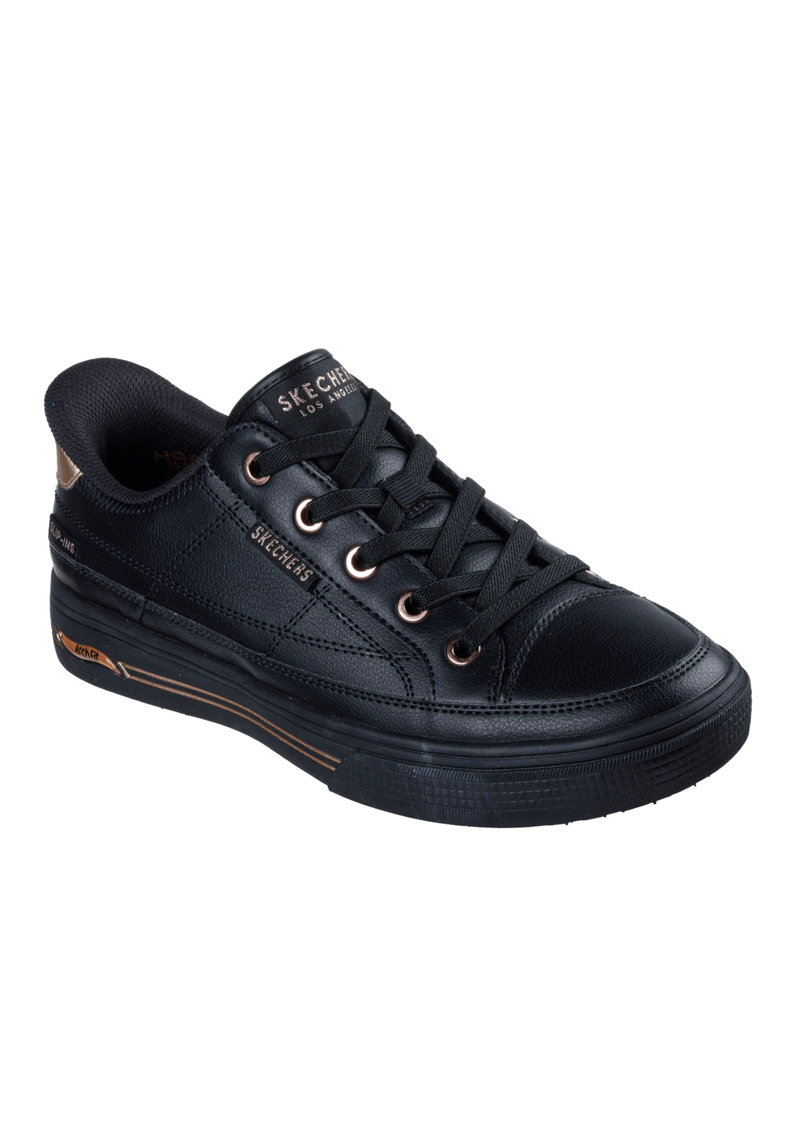 Skechers Womens Slip-ins Hands Free Arch Fit Arcade Catch Ya There 177218 Black