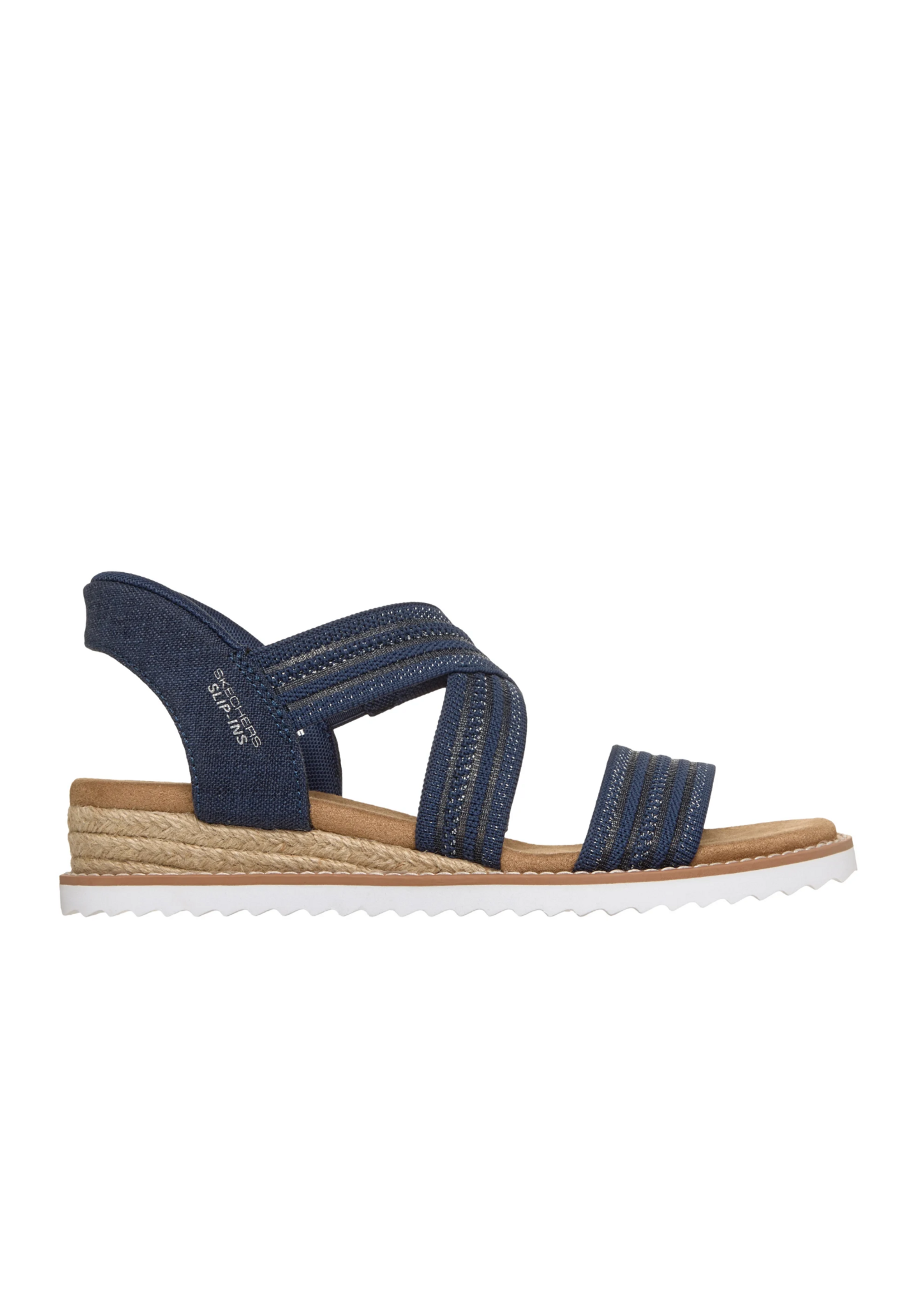 Skechers Womens Slip ins Hands Free Desert Kiss Lavish Leap 114408 Navy Blue