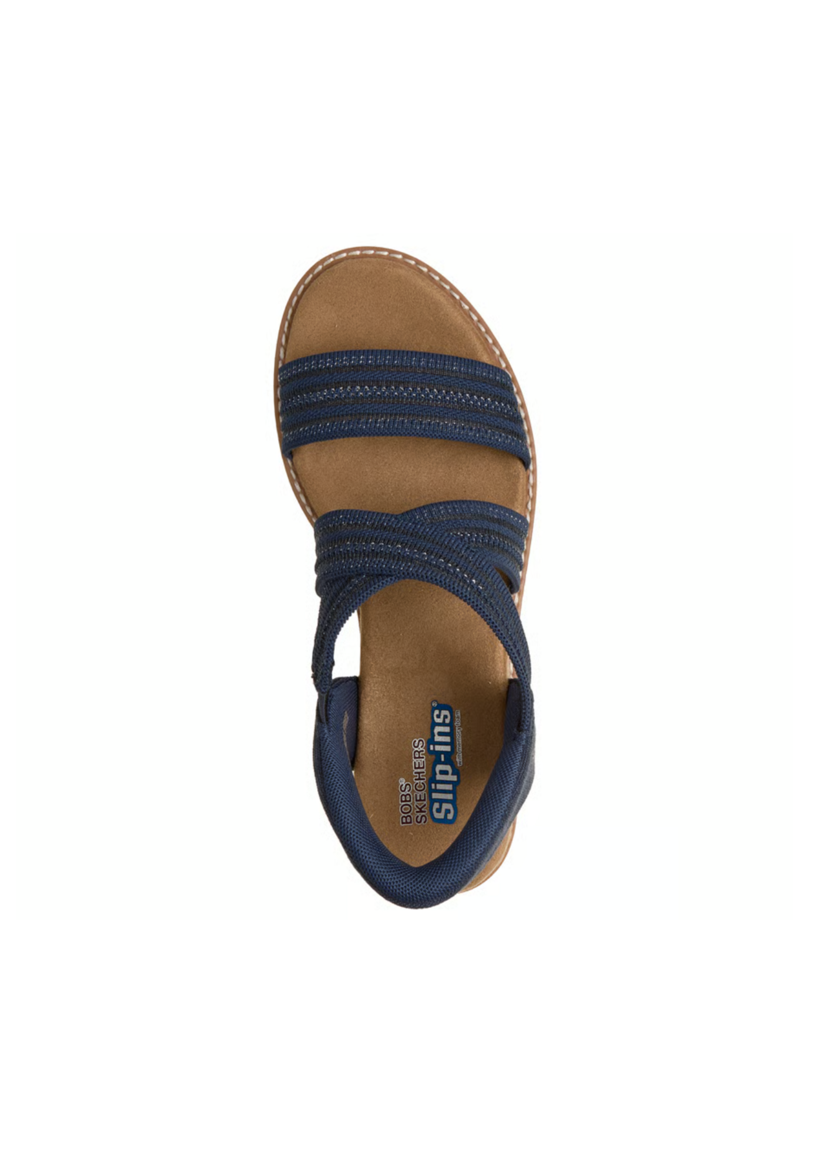 Skechers Womens Slip ins Hands Free Desert Kiss Lavish Leap 114408 Navy Blue