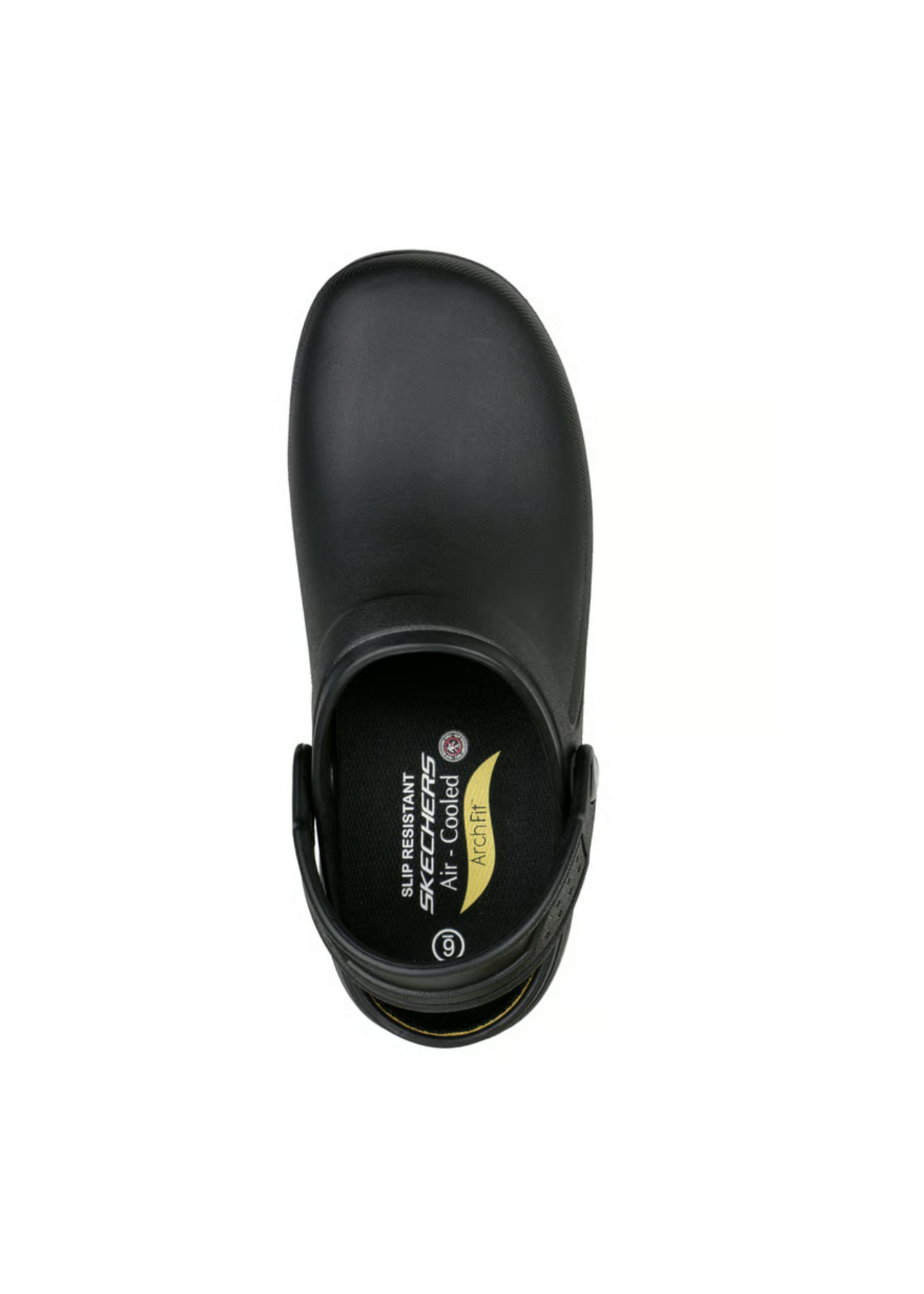 Skechers Women's Slip Resistant Riverbound Pasay 108067 Black Arch Fit