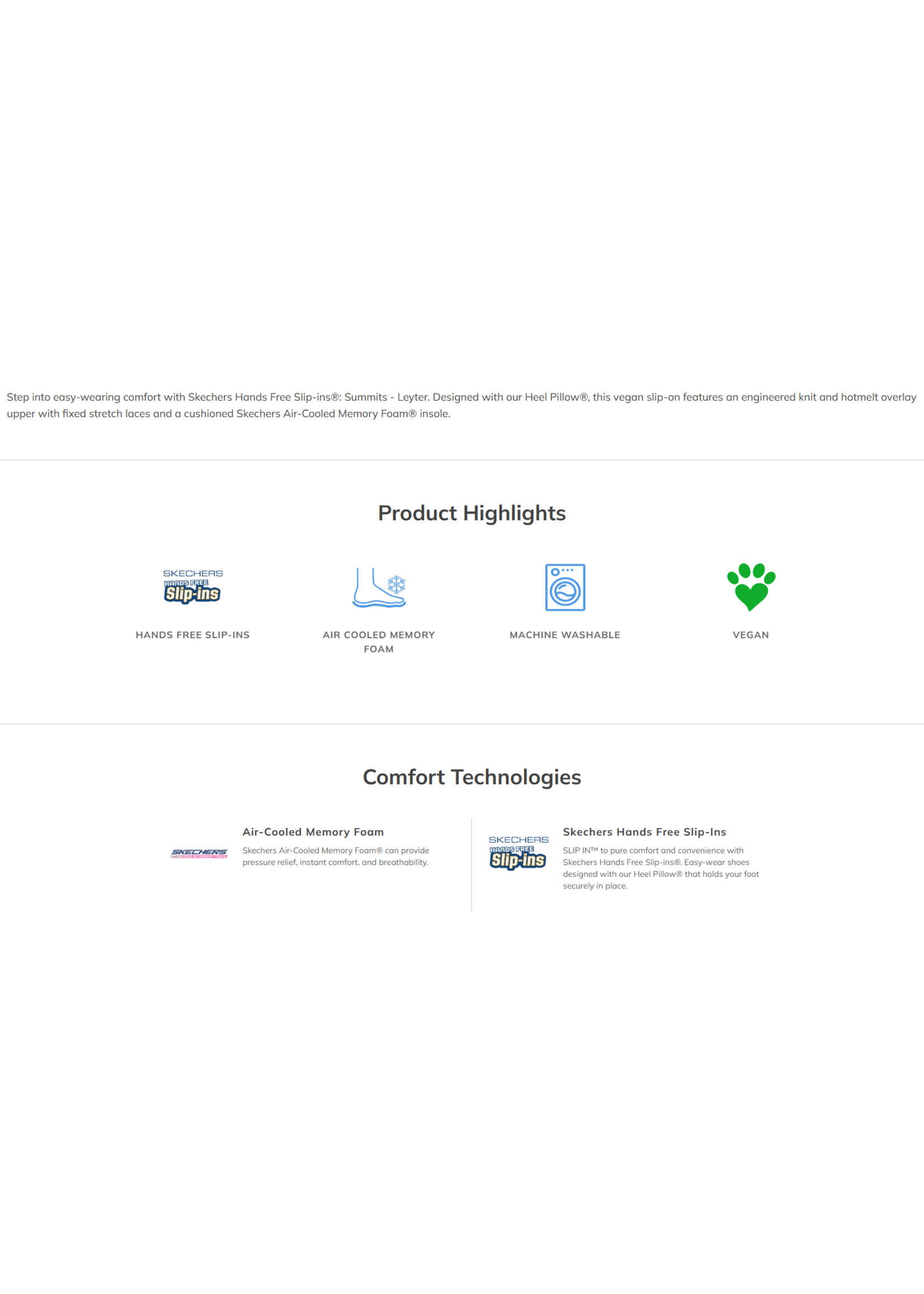 Skechers Men's Hands Free Slip-ins : Summits - Leyter 233047W/BKW Black/White