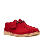Clarks Men’s Desert Trek  Red Suede Crepe Sole Shoes – 26185630