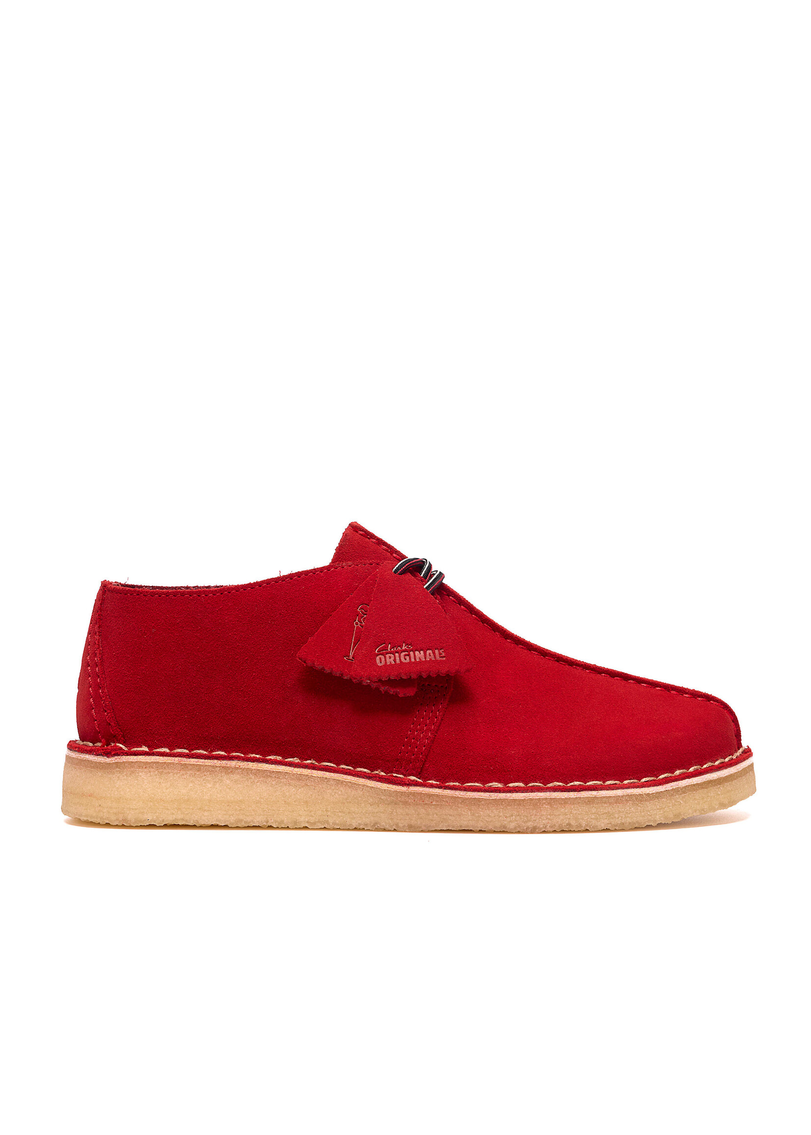 Clarks Men’s Desert Trek  Red Suede Crepe Sole Shoes – 26185630