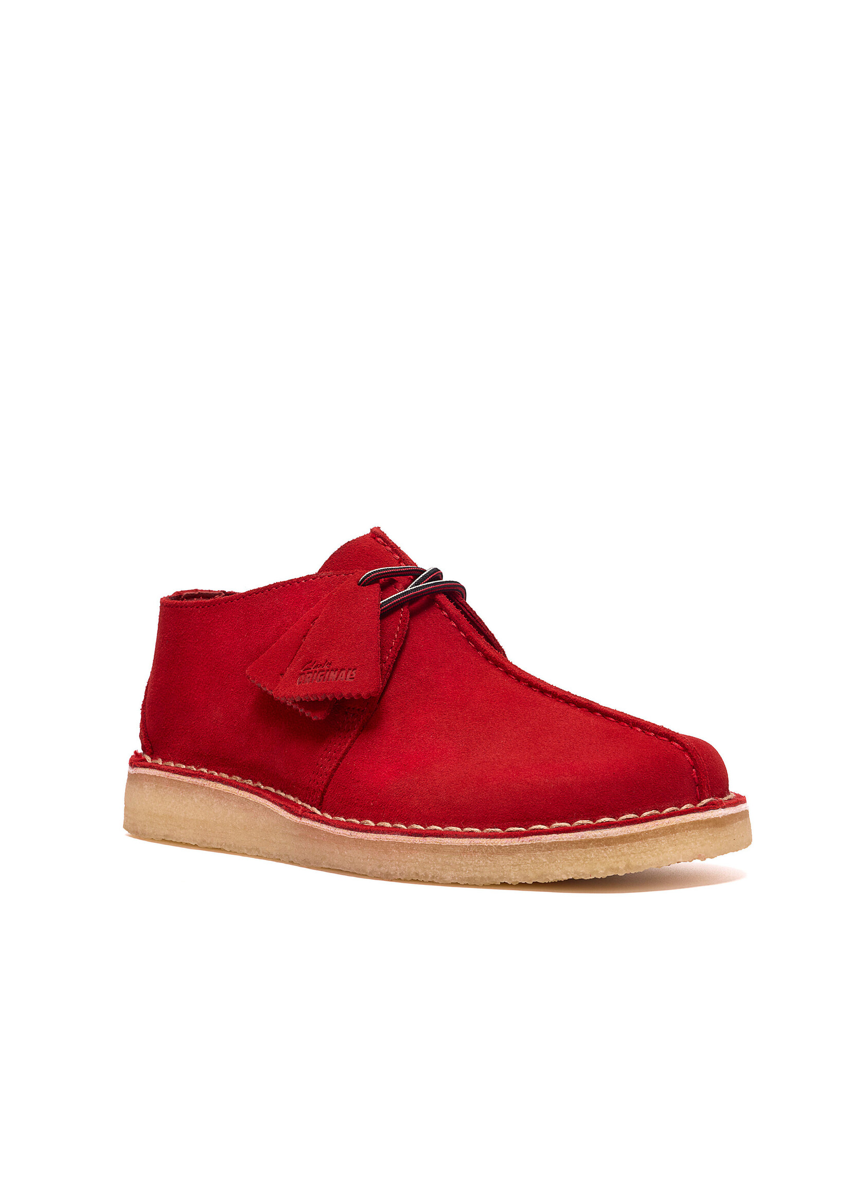 Clarks Men’s Desert Trek  Red Suede Crepe Sole Shoes – 26185630