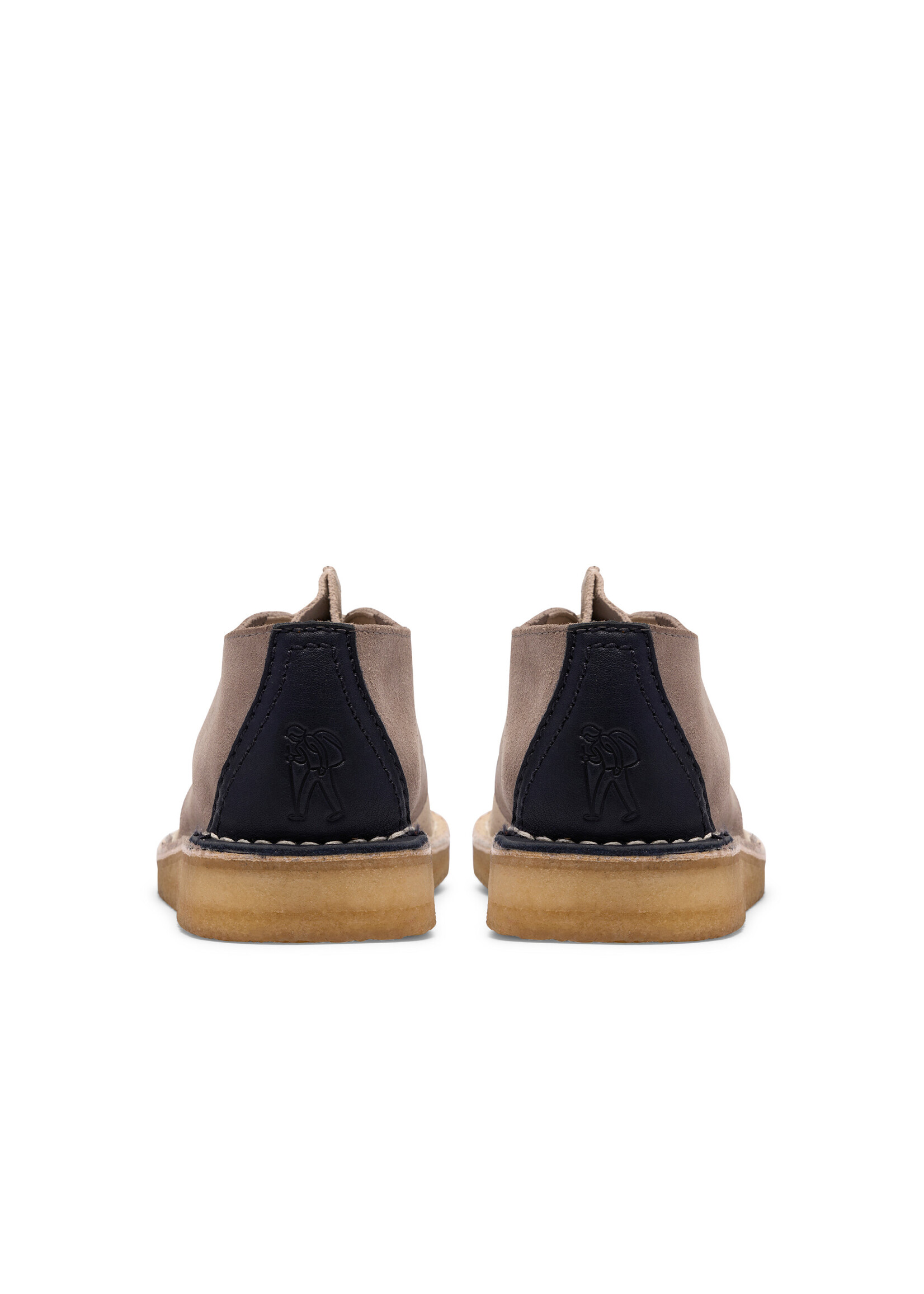 Clarks Originals Men’s Desert Trek Grey Combi Suede Crepe Sole Shoes – 26186740