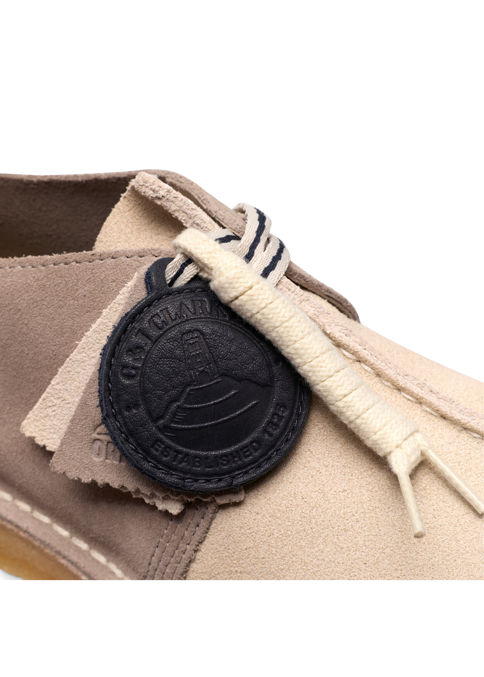 Clarks Originals Men’s Desert Trek Grey Combi Suede Crepe Sole Shoes – 26186740