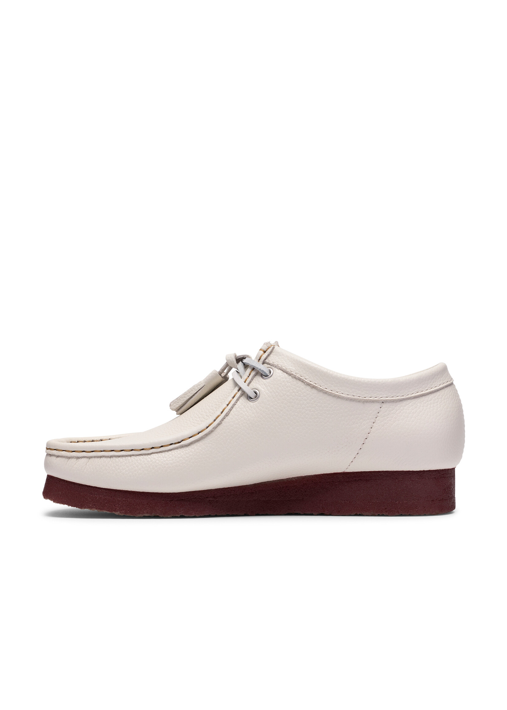 Clarks Originals Men’s Wallabee White Leather Shoes – Iconic Crepe Sole, Style 26185664