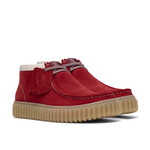 Clarks Men’s Torhill Hi Red Suede Ankle Boots – Heritage Ribbed Outsole, Style 26186641