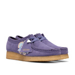Clarks Originals Women’s Wallabee Purple Interest Suede Shoes – Natural Crepe Sole -26186542