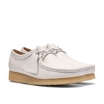 Clarks Originals Women’s Wallabee White Grain Leather Shoes – Natural Crepe Sole -26185622