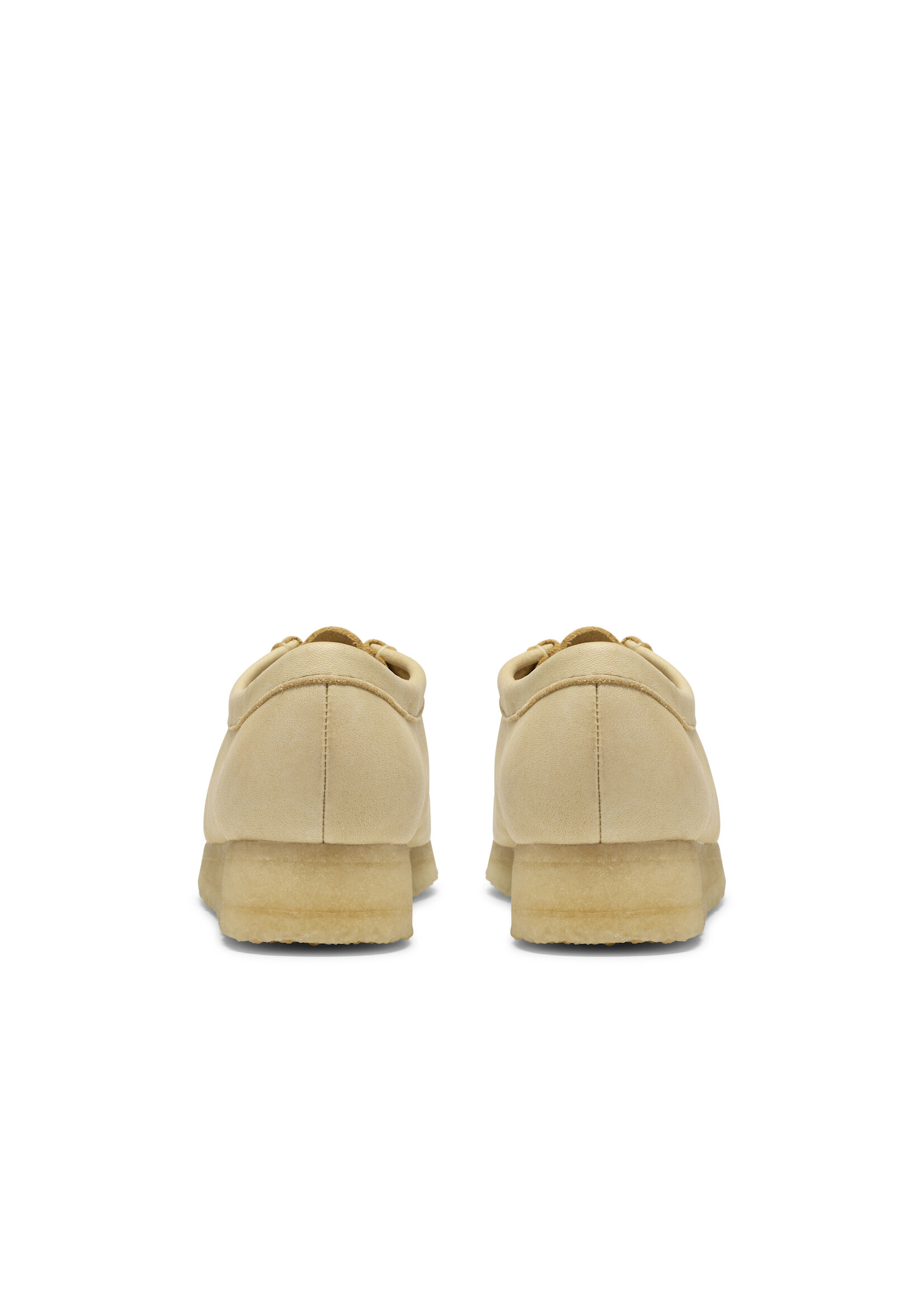 Clarks Originals Women’s Wallabee Black Leather Shoes – Natural Crepe Sole, Style 26185626