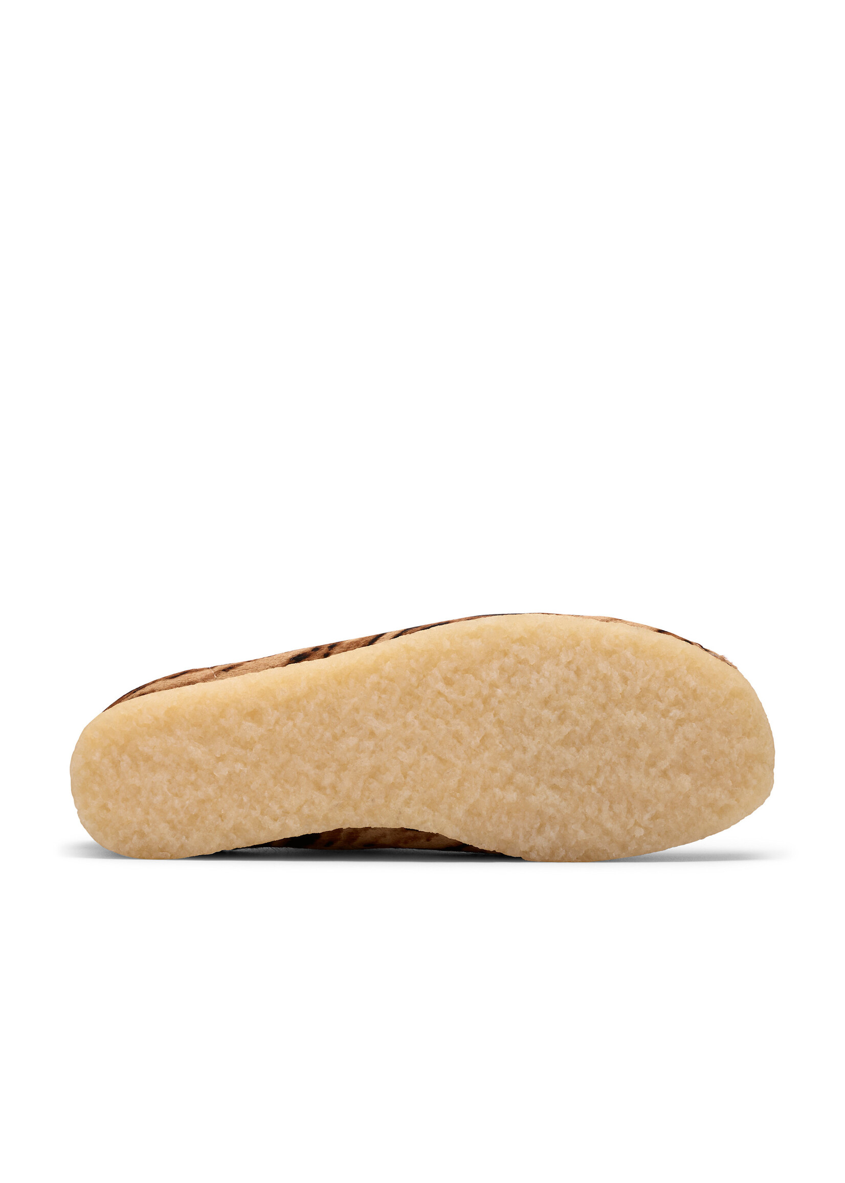 Clarks Originals Women’s Wallabee Tiger Brown Print Suede Shoes – Natural Crepe Sole, Style 26185595