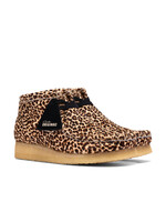 Clarks Originals Women’s Wallabee Boot Leopard Print – Natural Crepe Sole, Style 26185623