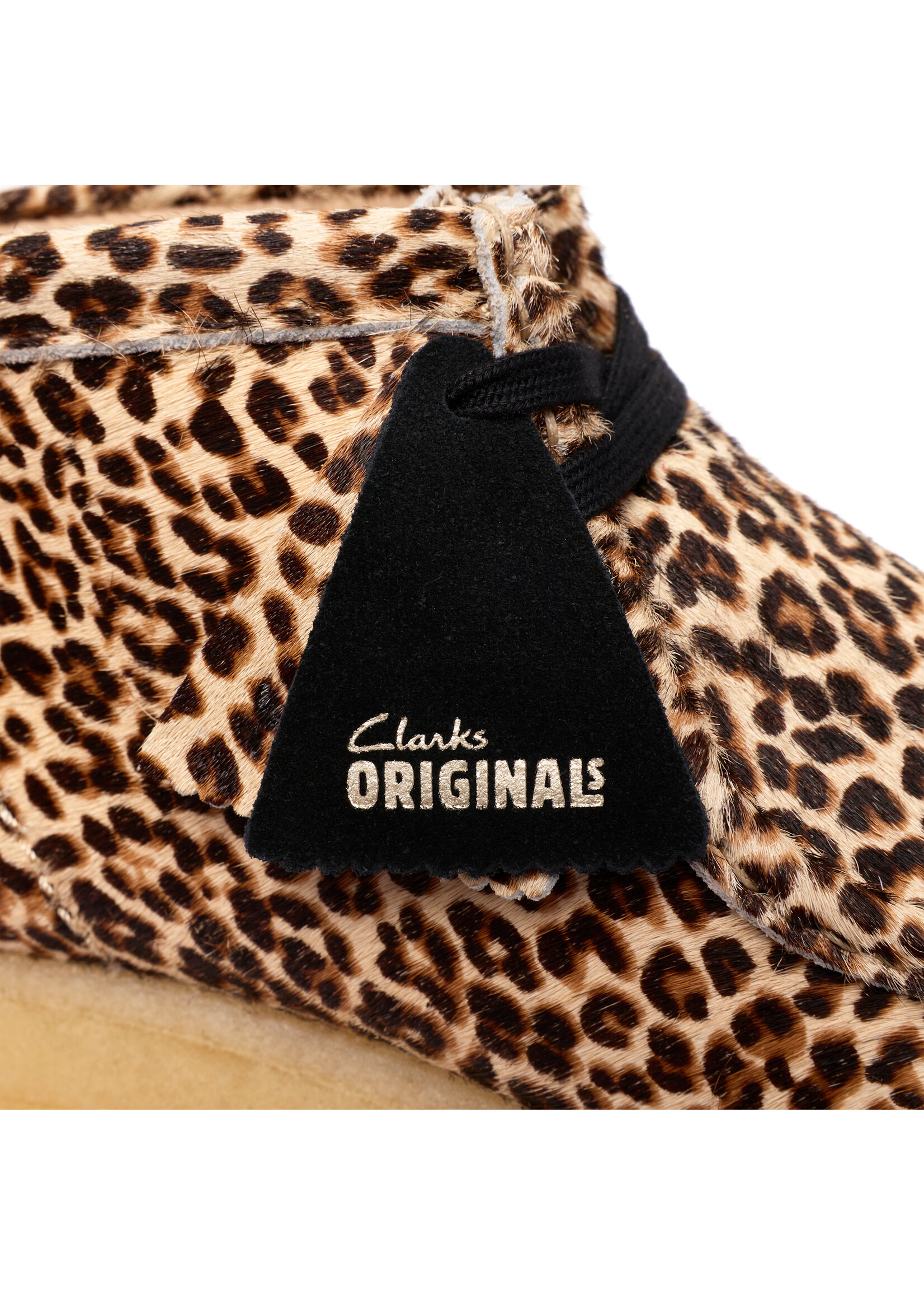 Clarks Originals Women’s Wallabee Boot Leopard Print – Natural Crepe Sole, Style 26185623