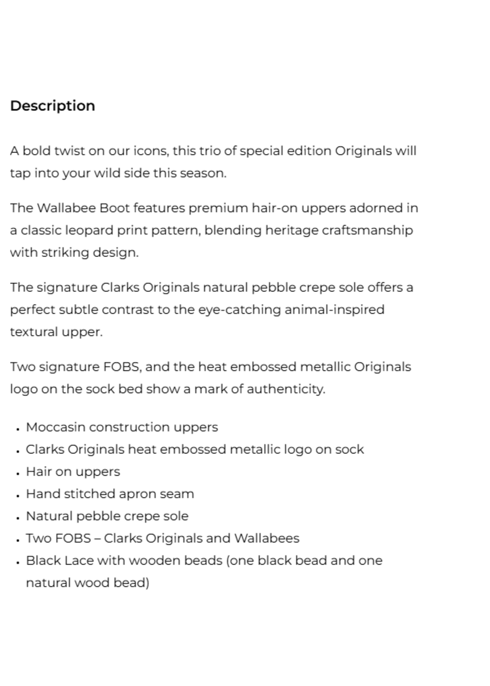 Clarks Originals Women’s Wallabee Boot Leopard Print – Natural Crepe Sole, Style 26185623