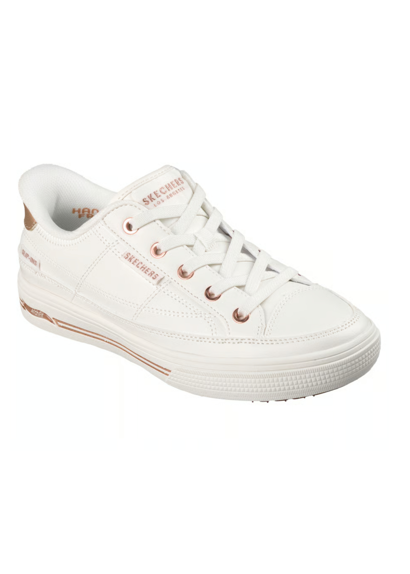 Skechers Womens Slip-ins Hands Free Arch Fit Arcade Catch Ya There 177218 White