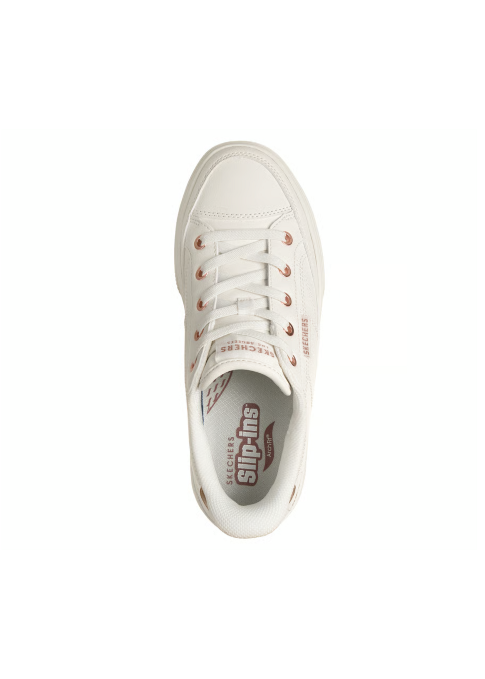 Skechers Womens Slip-ins Hands Free Arch Fit Arcade Catch Ya There 177218 White