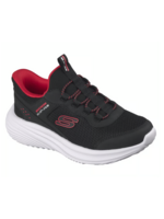 Skechers Boys Hands Free Slip-ins: Bounder Pro Kids' Athletic Sneakers 404208L Black Machine Washable