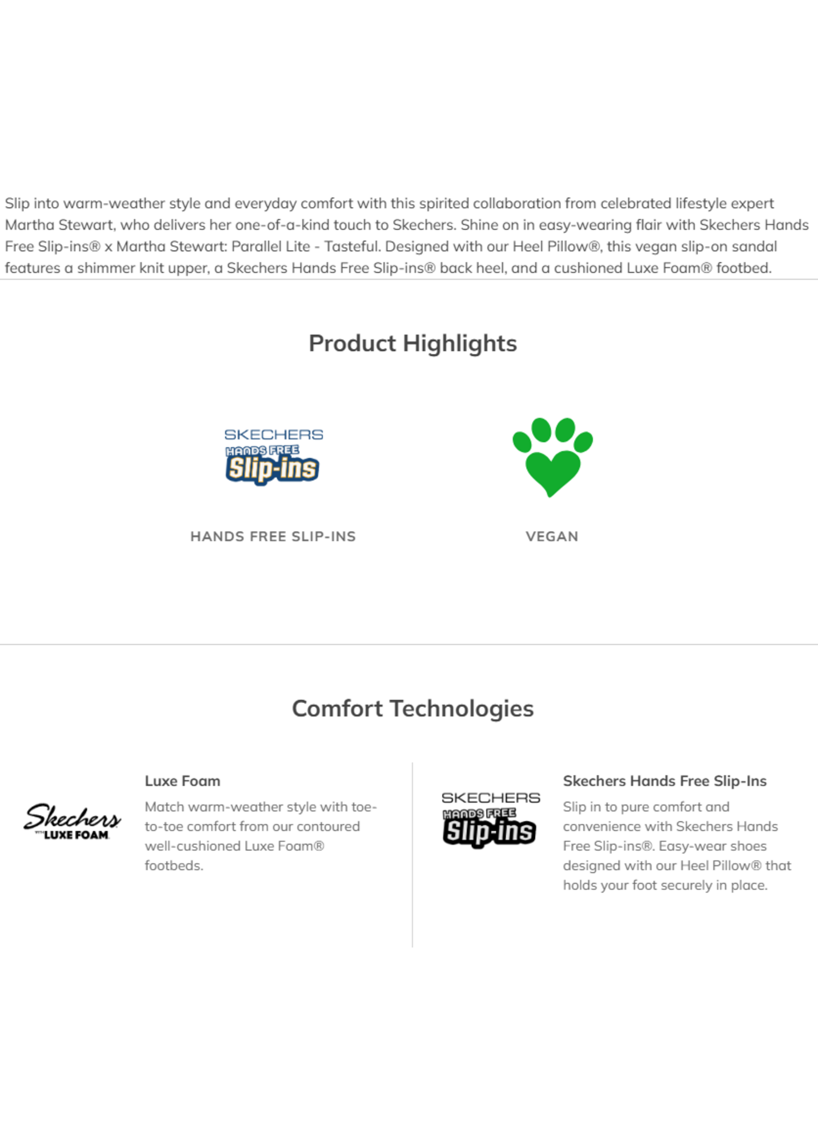 Skechers Womens Slip-ins Hands Free Martha Stewart  Parallel Lite-Tastefull 163517 BBK