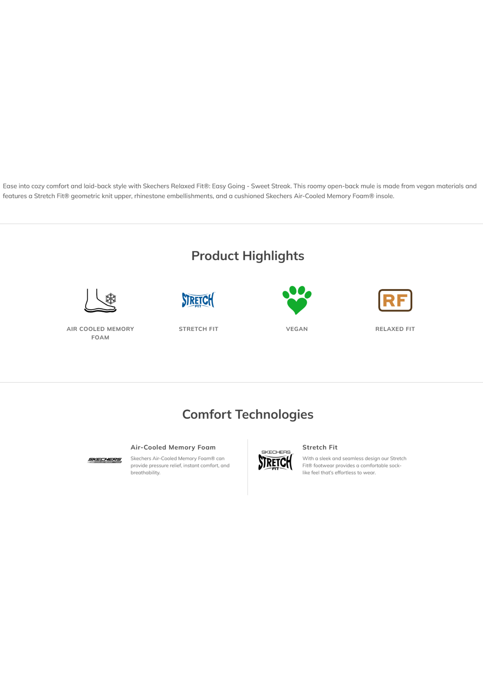 Skechers Womens Relaxed Fit: Easy Going - Glowing Skies 159419/BBK Black