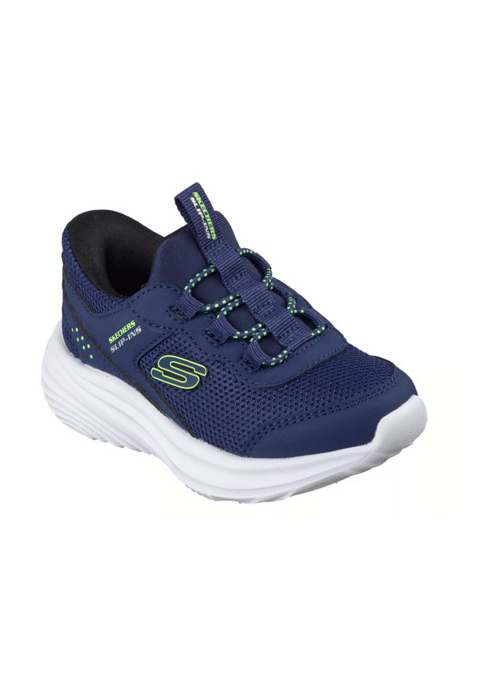 Skechers Boy's Hands Free Slip-ins: Bounder Pro Kids' Athletic Sneakers 404208L Navy Machine Washable