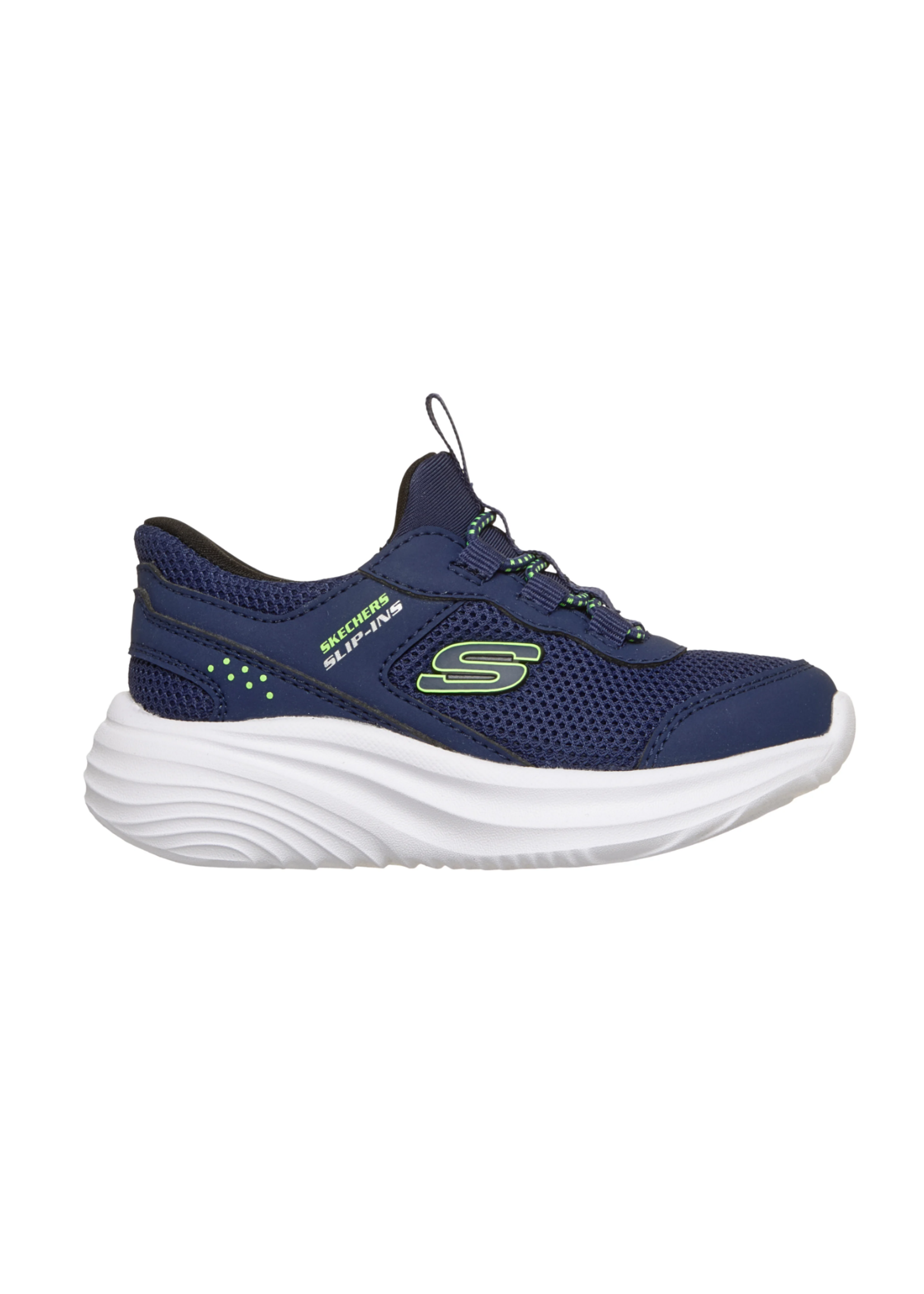 Skechers Boy's Hands Free Slip-ins: Bounder Pro Kids' Athletic Sneakers 404208L Navy Machine Washable