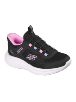 Skechers Girl's Hands Free Slip-ins: Bounder Pro Kids' Athletic Sneakers 303690L Black Machine Washable