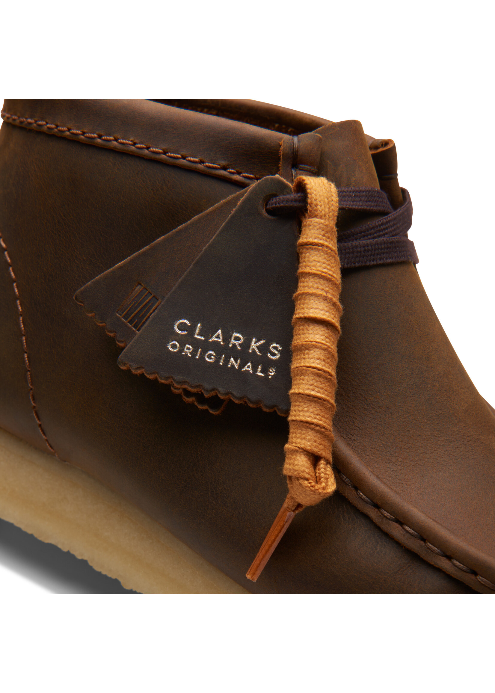 Clarks Mens Wallabee Boot Beeswax Brown Leather 26155513