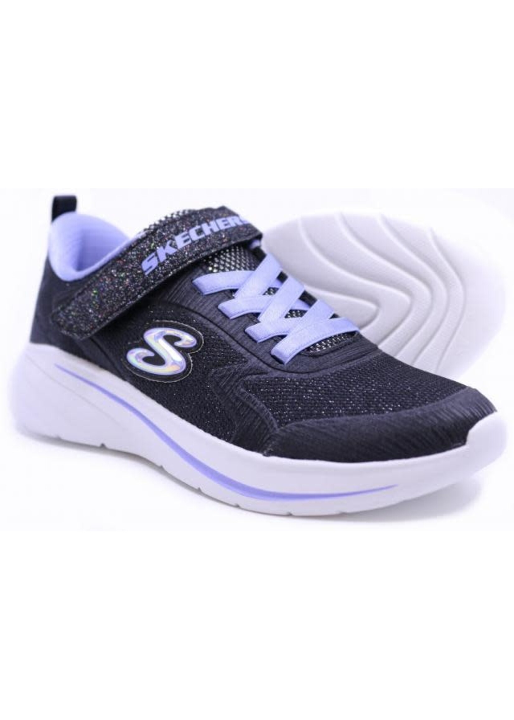 Skechers Girl's Wave 92 303557L / BLK Machine Washable