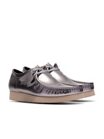 Clarks Originals Wallabee Silver Patent Leather Shoes - Style 26186501