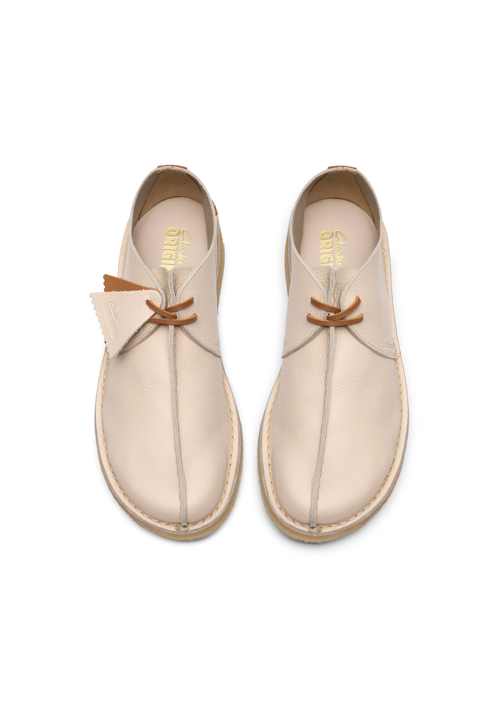 Clarks Originals Desert Trek White Combi Leather - 26185660