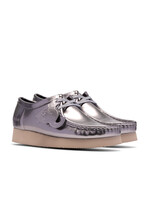 Clarks Originals Women's Wallabee Silver Patent Leather - 26186506