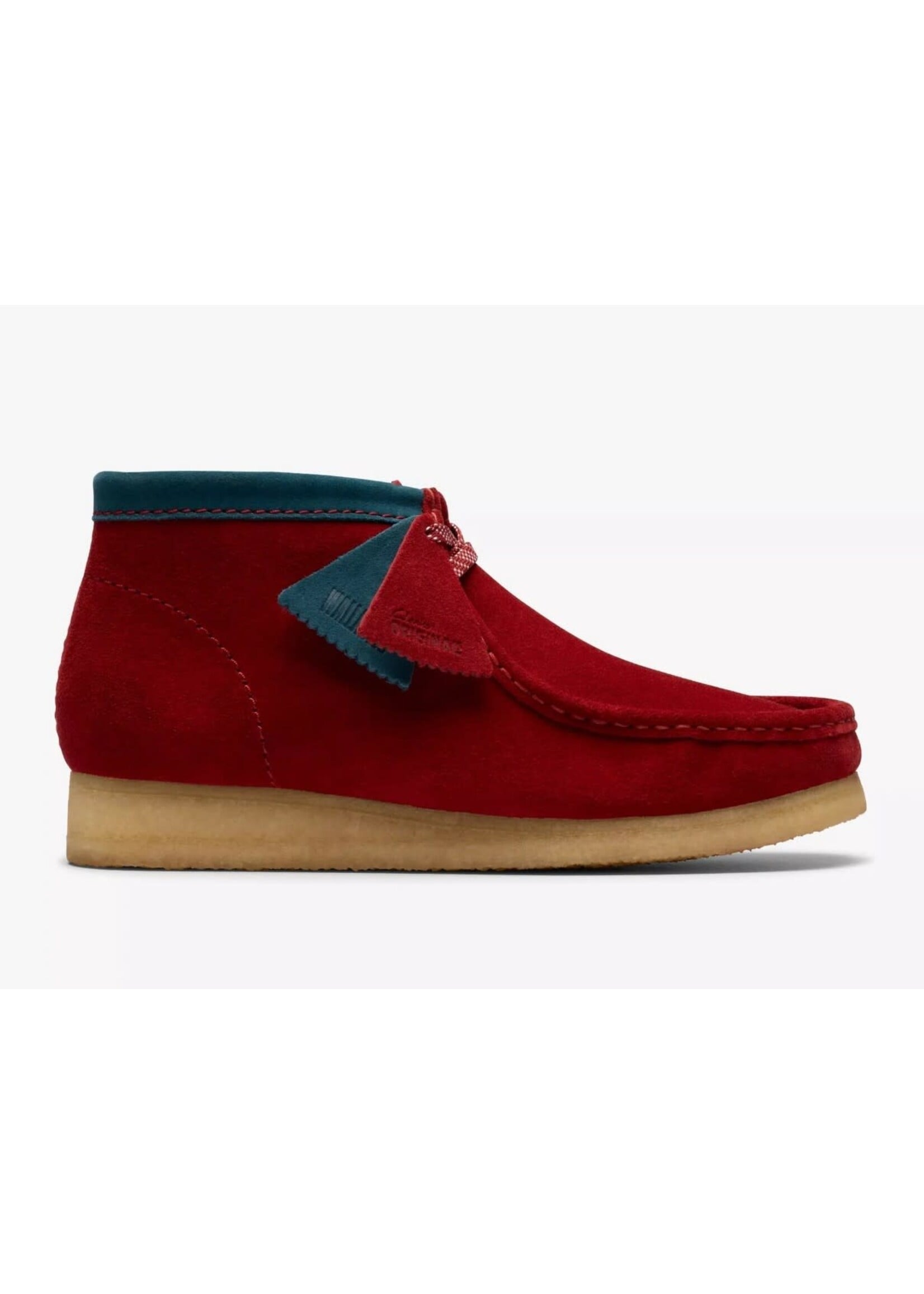 Clarks Originals Men's Wallabee Boot Dark Red Suede 26182752