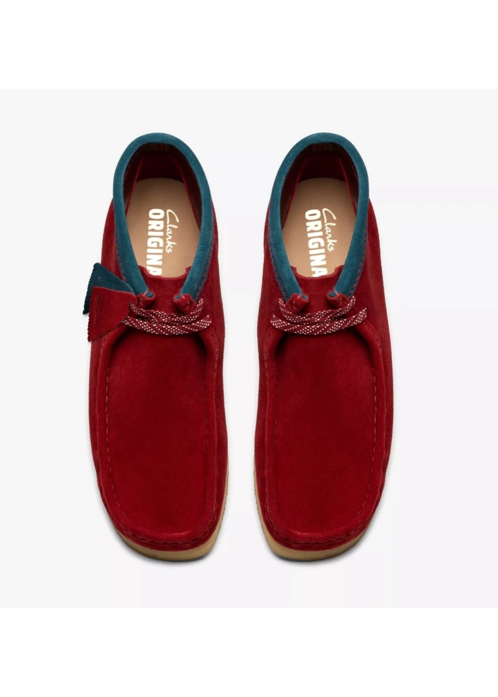 Clarks Originals Men's Wallabee Boot Dark Red Suede 26182752