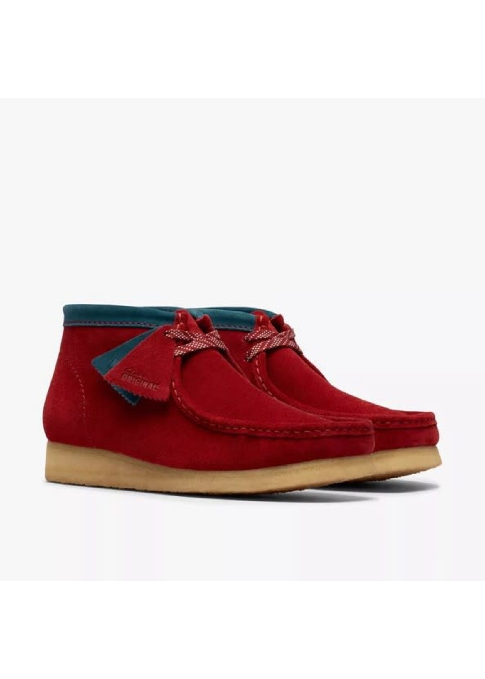 Clarks Originals Men's Wallabee Boot Dark Red Suede 26182752
