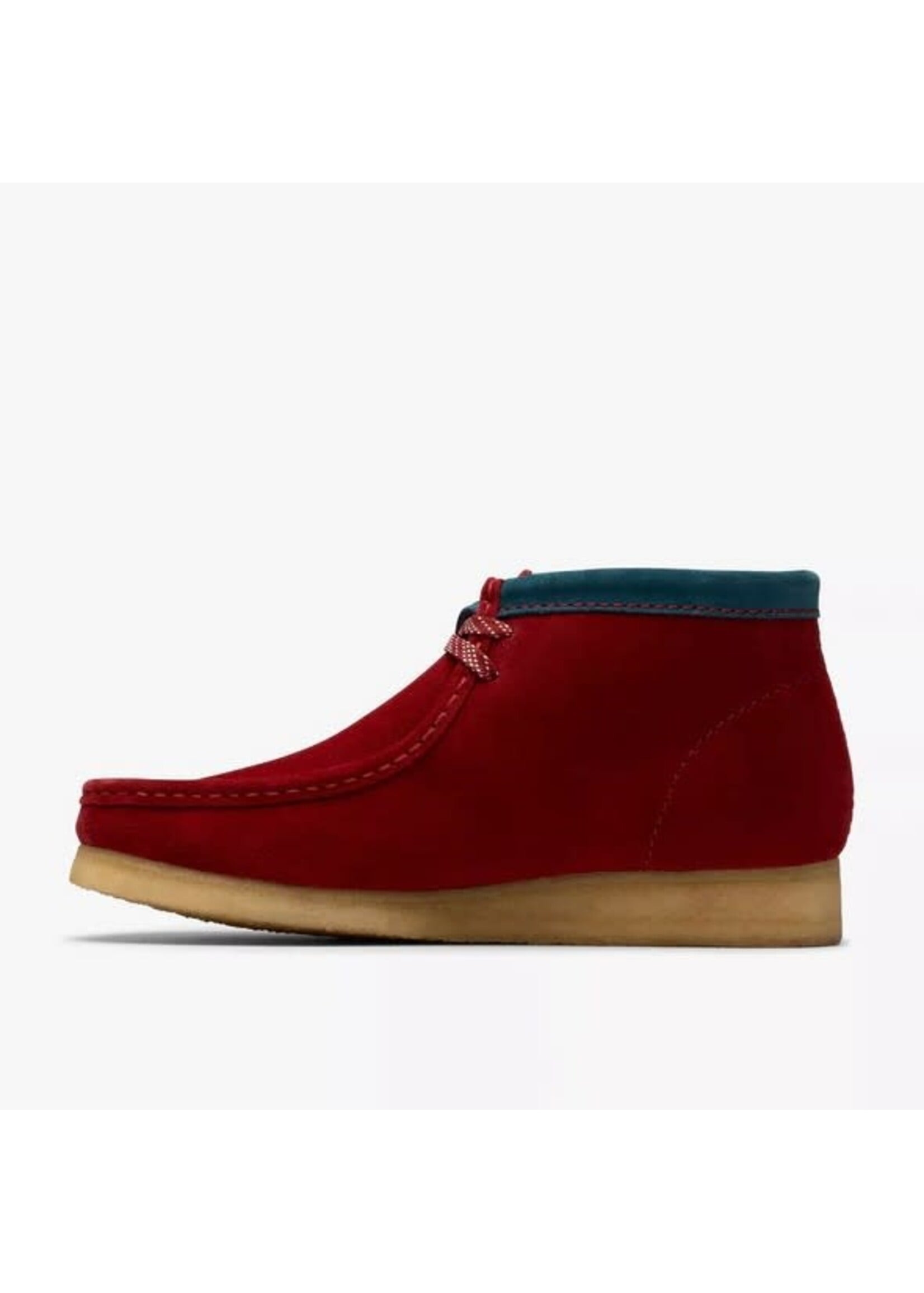 Clarks Originals Men's Wallabee Boot Dark Red Suede 26182752