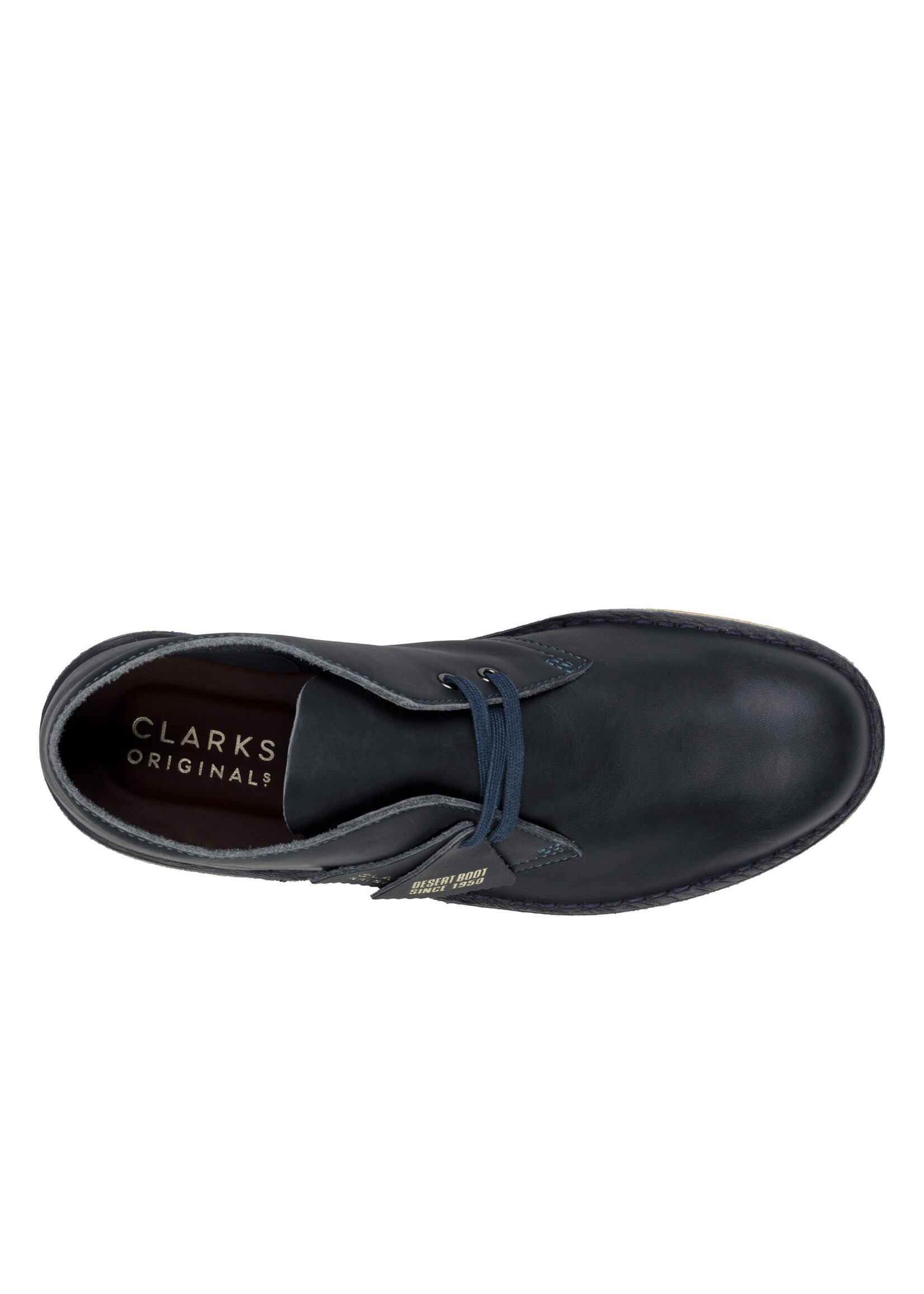 Clarks Originals Men's Desert Boot Navy Blue Leather 26182826